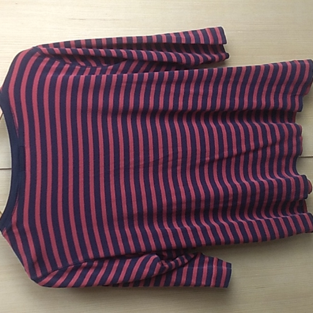 Lauren Ralph Lauren Jeans Co Women's Size 1X Shirt Blue & Red 3/4 sleeve - Picture 4 of 5